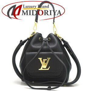 Louis Vuitton Lock Me Bucket Calfskin Noir Black Shoulder Bag